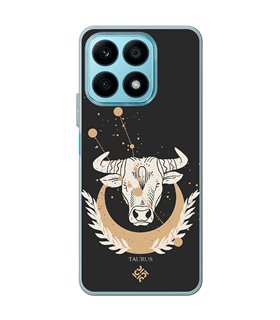 Funda para [ Honor X8A ] Dibujo Zodiaco [ Signo Zodiacal - Tauro ] de Silicona Flexible para Smartphone 