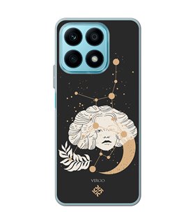 Funda para [ Honor X8A ] Dibujo Zodiaco [ Signo Zodiacal - Virgo ] de Silicona Flexible para Smartphone 