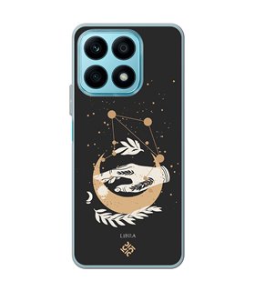Funda para [ Honor X8A ] Dibujo Zodiaco [ Signo Zodiacal - Libra ] de Silicona Flexible para Smartphone 