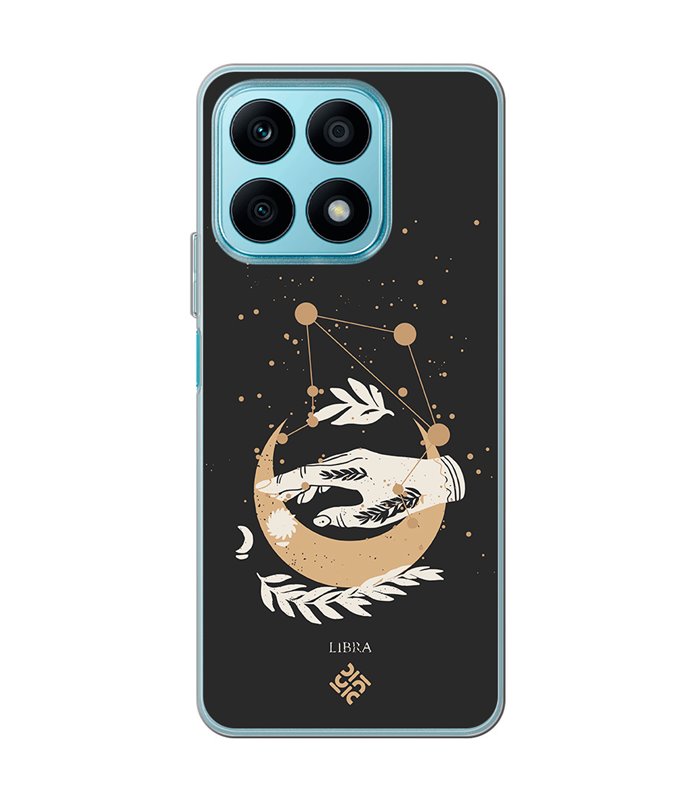 Funda para [ Honor X8A ] Dibujo Zodiaco [ Signo Zodiacal - Libra ] de Silicona Flexible para Smartphone 