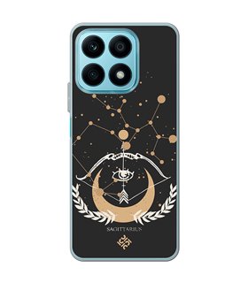 Funda para [ Honor X8A ] Dibujo Zodiaco [ Signo Zodiacal - Sagitario ] de Silicona Flexible para Smartphone 