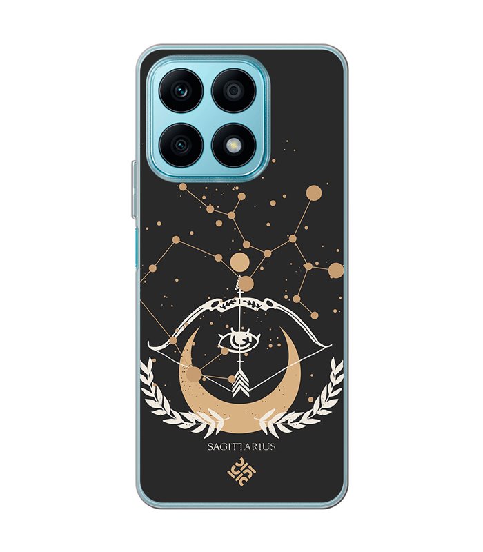 Funda para [ Honor X8A ] Dibujo Zodiaco [ Signo Zodiacal - Sagitario ] de Silicona Flexible para Smartphone 