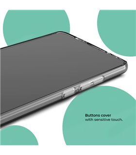 Funda para [ Xiaomi 13 Lite ] Dibujo Botánico [ Patron Flora Vegetal Verde y Rosa ] de Silicona Flexible