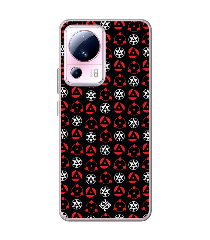 Funda para [ Xiaomi 13 Lite ] Dibujos Frikis [ Ojos Sharingan ] de Silicona Flexible para Smartphone 