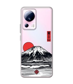 Funda para [ Xiaomi 13 Lite ] Dibujo Japones [ Monte Fuji ] de Silicona Flexible para Smartphone 