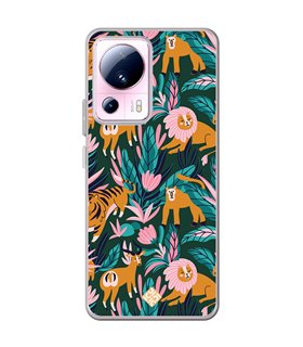 Funda para [ Xiaomi 13 Lite ] Dibujo Mascotas [ Estampado Animales de Selva ] de Silicona Flexible