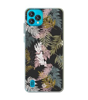 Funda para [ Blackview Oscal C60 ] Dibujo Botánico [ Diseño de hojas ] de Silicona Flexible para Smartphone