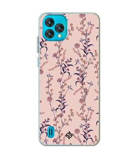 Funda para [ Blackview Oscal C60 ] Dibujo Botánico [ Motivos botánico de varios tipos de flores ] de Silicona Flexible