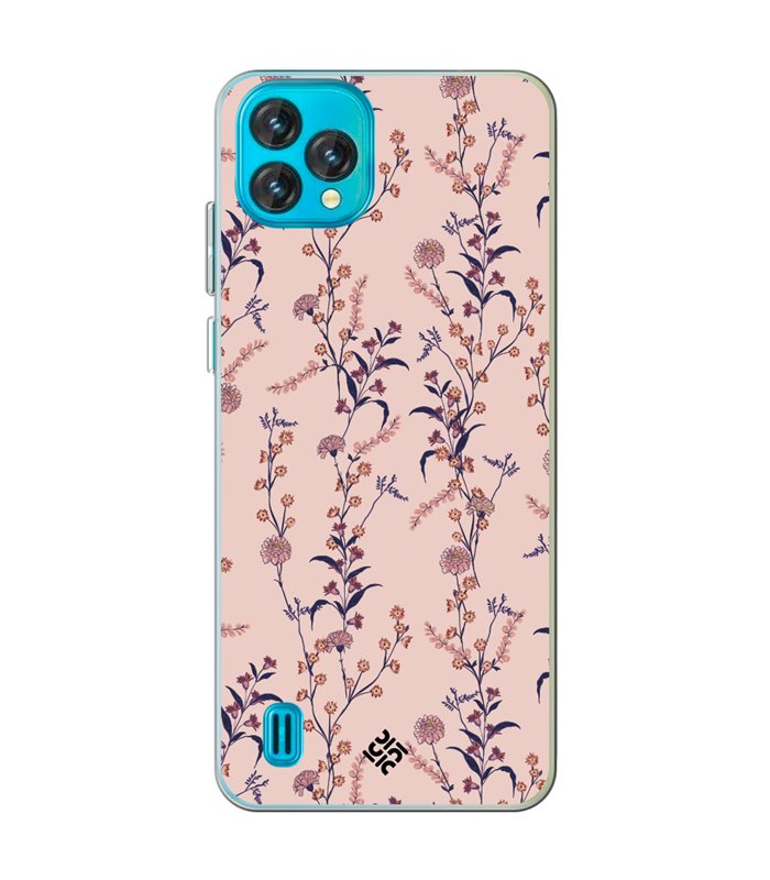 Funda para [ Blackview Oscal C60 ] Dibujo Botánico [ Motivos botánico de varios tipos de flores ] de Silicona Flexible