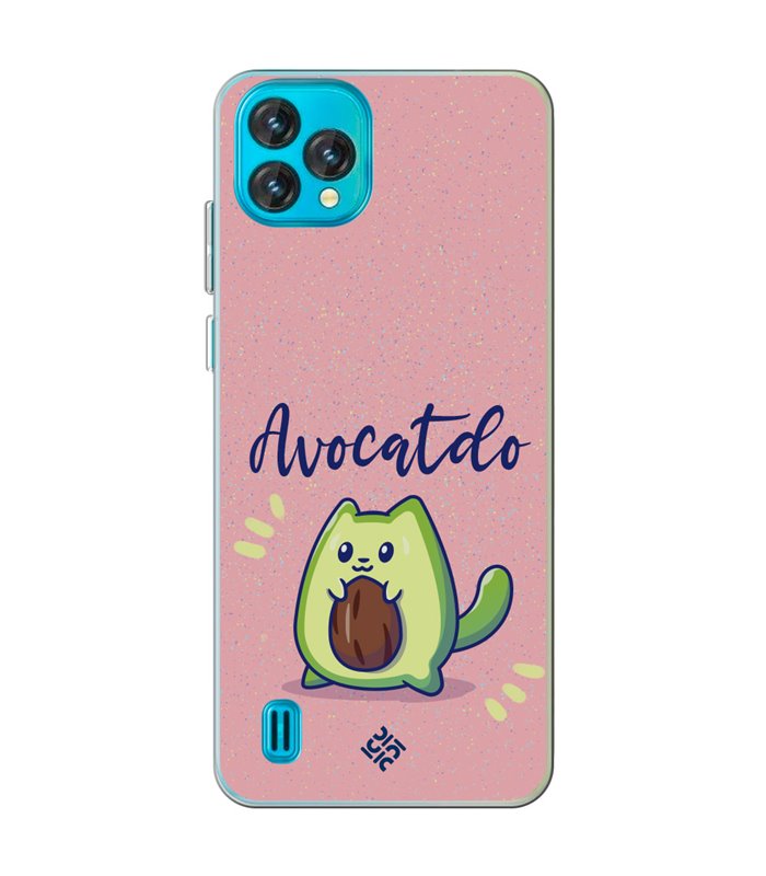 Funda para [ Blackview Oscal C60 ] Dibujo Cute [ Avocatdo ] de Silicona Flexible para Smartphone