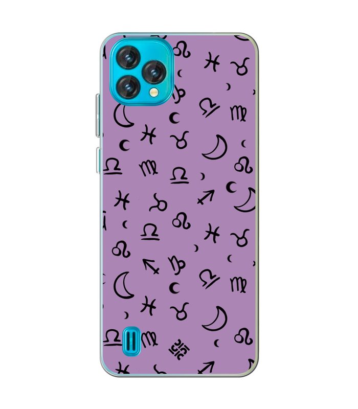 Funda para [ Blackview Oscal C60 ] Dibujo Esotérico [ 12 Signos del Zodiaco ] de Silicona Flexible para Smartphone