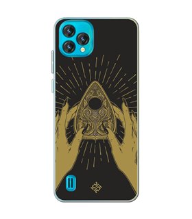 Funda para [ Blackview Oscal C60 ] Dibujo Esotérico [ Planchette Oráculo ] de Silicona Flexible para Smartphone