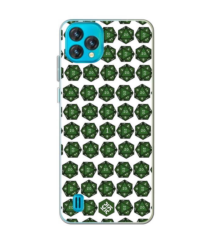 Funda para [ Blackview Oscal C60 ] Dibujos Frikis [ Dados Rol Pifia y Crítico ] de Silicona Flexible para Smartphone