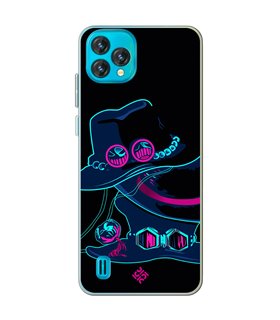 Funda para [ Blackview Oscal C60 ] Dibujos Frikis [ Sombrero de Sabo, Luffy y Ace ] de Silicona Flexible