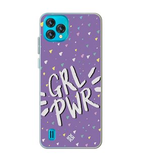 Funda para [ Blackview Oscal C60 ] Dibujo Frases Guays [ GRL Power ] de Silicona Flexible para Smartphone 