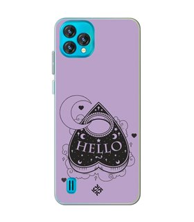 Funda para [ Blackview Oscal C60 ] Dibujo Gotico [ Dieza de la Ouija - Hello ] de Silicona Flexible