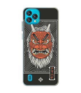 Funda para [ Blackview Oscal C60 ] Dibujo Japones [ Demonio Namahage Japones ] de Silicona Flexible