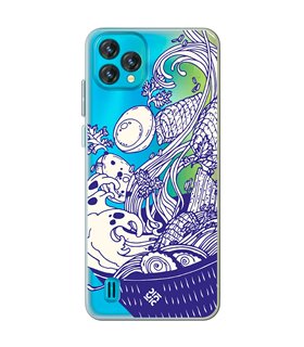 Funda para [ Blackview Oscal C60 ] Dibujo Japones [ Ramen ] de Silicona Flexible para Smartphone 