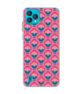 Funda para [ Blackview Oscal C60 ] Dibujos Retro [ Algodones Rosa - Caleidoscopio ] de Silicona