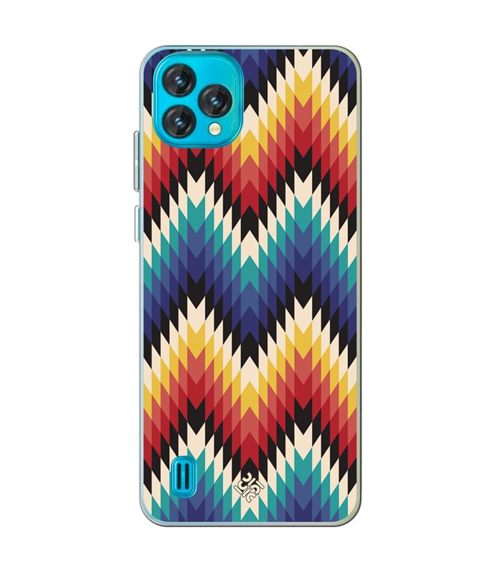 Funda para [ Blackview Oscal C60 ] Dibujo Tendencias [ Patron Geométrico ] de Silicona Flexible