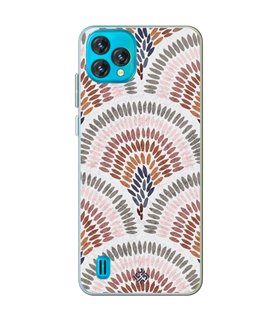 Funda para [ Blackview Oscal C60 ] Dibujo Tendencias [ Diseño Mosaico ] de Silicona Flexible para Smartphone 