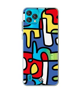 Funda para [ Blackview Oscal C60 ] Dibujo Auténtico [ Impresión Moderna de Arte Minimalista ] de Silicona Flexible