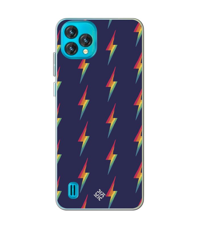 Funda para [ Blackview Oscal C60 ] Dibujo Auténtico [ Rayos de Colores ] de Silicona Flexible