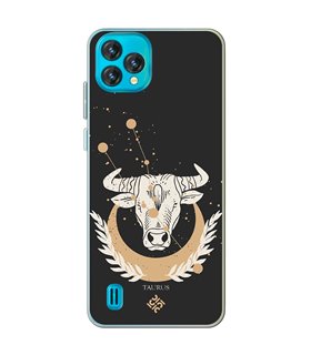 Funda para [ Blackview Oscal C60 ] Dibujo Zodiaco [ Signo Zodiacal - Tauro ] de Silicona Flexible para Smartphone 