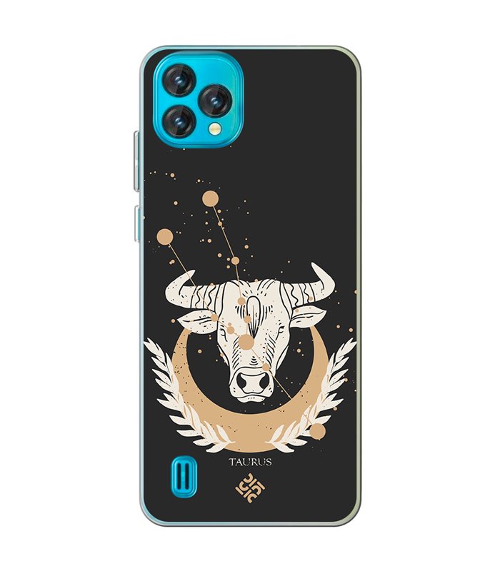 Funda para [ Blackview Oscal C60 ] Dibujo Zodiaco [ Signo Zodiacal - Tauro ] de Silicona Flexible para Smartphone 