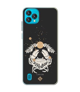 Funda para [ Blackview Oscal C60 ] Dibujo Zodiaco [ Signo Zodiacal - Cancer ] de Silicona Flexible para Smartphone 