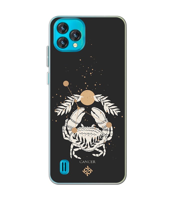 Funda para [ Blackview Oscal C60 ] Dibujo Zodiaco [ Signo Zodiacal - Cancer ] de Silicona Flexible para Smartphone 