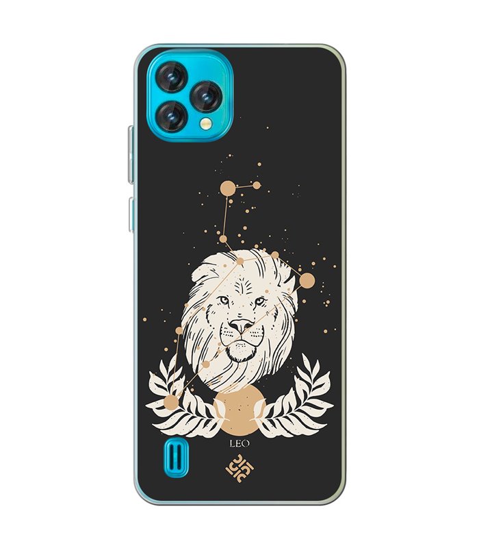 Funda para [ Blackview Oscal C60 ] Dibujo Zodiaco [ Signo Zodiacal - Leo ] de Silicona Flexible para Smartphone 