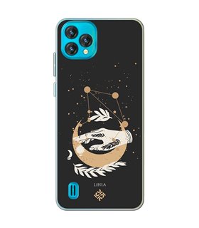 Funda para [ Blackview Oscal C60 ] Dibujo Zodiaco [ Signo Zodiacal - Libra ] de Silicona Flexible para Smartphone 