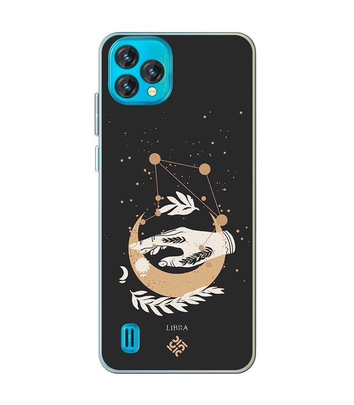 Funda para [ Blackview Oscal C60 ] Dibujo Zodiaco [ Signo Zodiacal - Libra ] de Silicona Flexible para Smartphone 