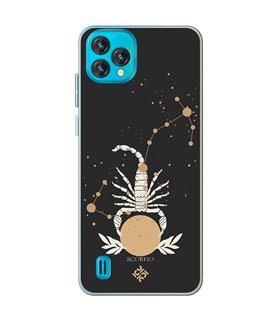 Funda para [ Blackview Oscal C60 ] Dibujo Zodiaco [ Signo Zodiacal - Escorpio ] de Silicona Flexible para Smartphone 