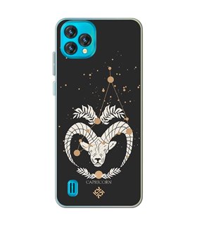 Funda para [ Blackview Oscal C60 ] Dibujo Zodiaco [ Signo Zodiacal - Capricornio ] de Silicona Flexible para Smartphone 