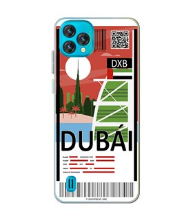 Funda para [ Blackview Oscal C60 ] Billete de Avión [ Dubái ] de Silicona Flexible para Smartphone 