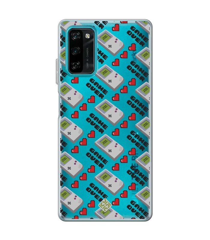 Funda para [ Blackview A100 ] Dibujo Auténtico [ Consola Retro - Game Over ] de Silicona Flexible