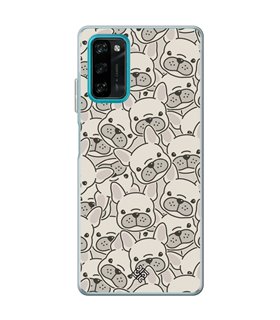 Funda para [ Blackview A100 ] Dibujo Cute [ Pegatinas Perrito Bulldog Frances ] de Silicona Flexible