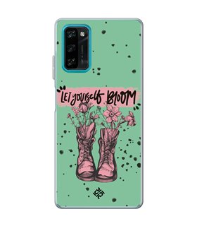 Funda para [ Blackview A100 ] Dibujo Frases Guays [ Botas Let Yourself Bloom ] de Silicona Flexible