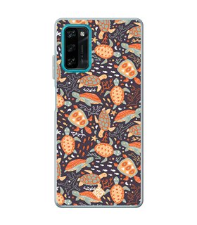 Funda para [ Blackview A100 ] Dibujo Mascotas [ Estampado de Tortugas ] de Silicona