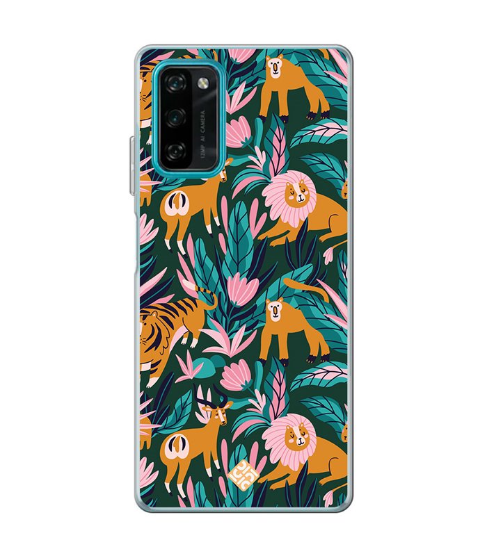 Funda para [ Blackview A100 ] Dibujo Mascotas [ Estampado Animales de Selva ] de Silicona Flexible