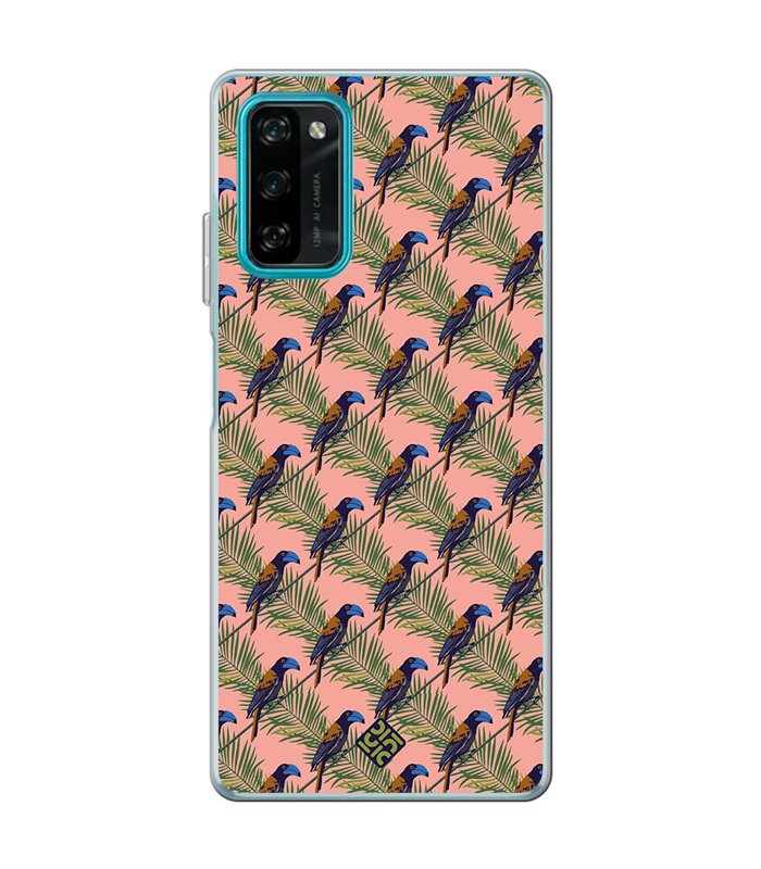 Funda para [ Blackview A100 ] Dibujo Mascotas [ Estampado Tropical - Pájaro de Madagascar ] 