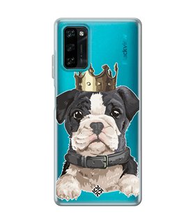 Funda para [ Blackview A100 ] Dibujo Mascotas [ Perrito King ] de Silicona Flexible para Smartphone 