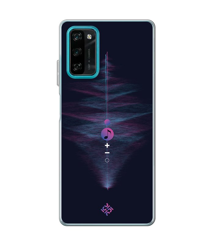 Funda para [ Blackview A100 ] Diseño Música [ Dibujo Abstracto Música ] de Silicona Flexible