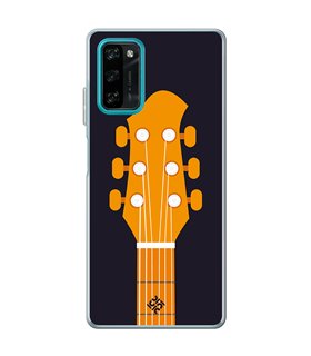 Funda para [ Blackview A100 ] Diseño Música [ Mástil y Pala de Guitarra ] de Silicona Flexible