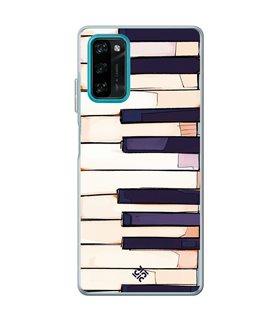 Funda para [ Blackview A100 ] Diseño Música [ Teclas de Piano ] de Silicona Flexible