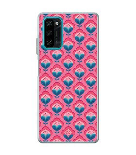 Funda para [ Blackview A100 ] Dibujos Retro [ Algodones Rosa - Caleidoscopio ] de Silicona