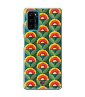 Funda para [ Blackview A100 ] Dibujos Retro [ Diseño Flor - Retro ] de Silicona Flexible