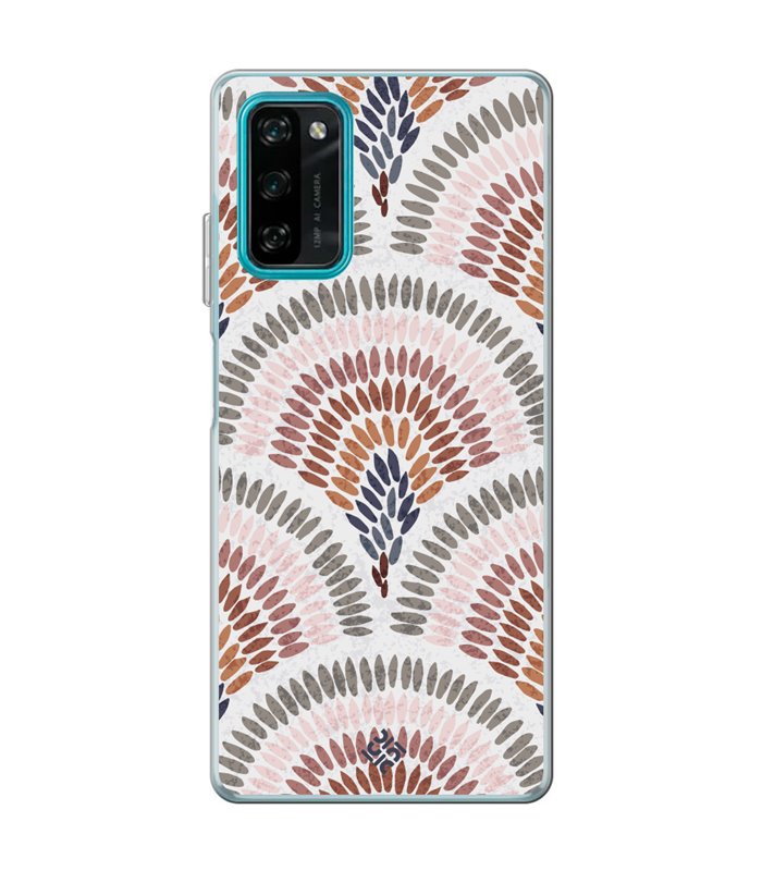 Funda para [ Blackview A100 ] Dibujo Tendencias [ Diseño Mosaico ] de Silicona Flexible para Smartphone 